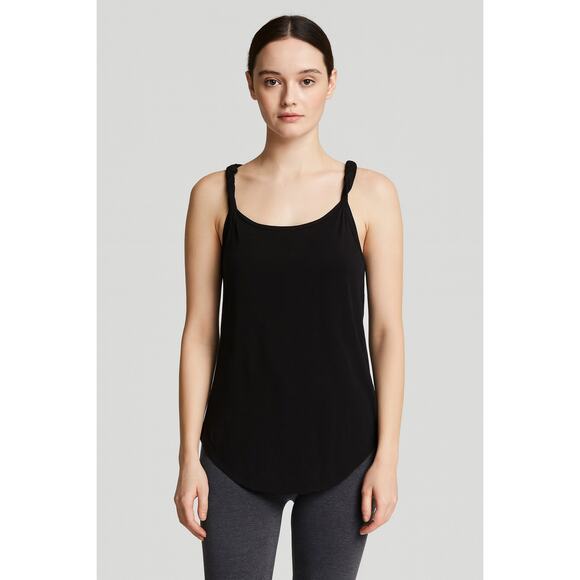 Melrose and Market Women's Twist Strap Low Back Tank Top - Black - Size XS NWOT - Picture 1 of 5